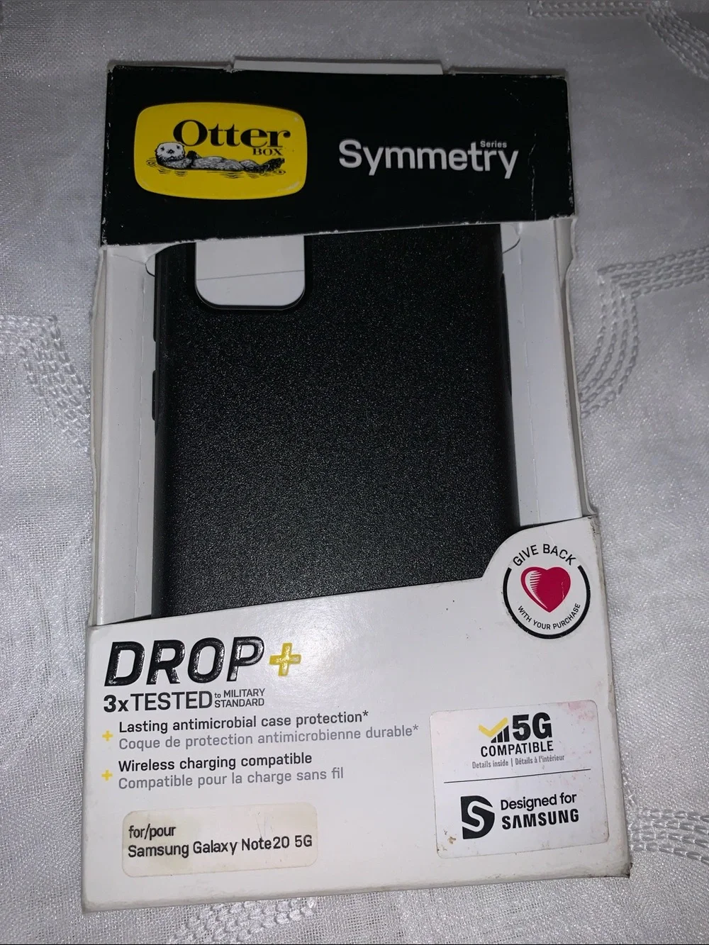 OtterBox Symmetry Series Black Phone Case for Samsung Galaxy Note20 5G